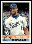 2025 Topps Heritage MJ Melendez Kansas City Royals Card