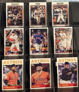 2025 Topps Houston Astros Team Set 9 Cards