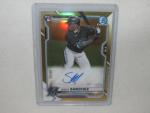 Jesus Sanchez 2021 Bowman Chrome Rookie Auto Gold 24/50