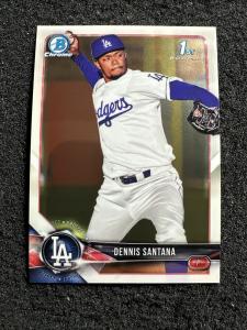 Dennis Santana 2018 Bowman Baseball Card - Dodgers
