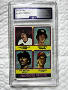 1976 Topps Rookie Pitchers Ron Guidry, McClure, Zachry