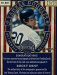 Bucky Dent Autographed Card - 2024 Leaf Yankees