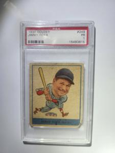 1938 Goudey Jimmy Foxx #249 Trading Card