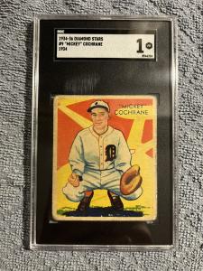 1934 Diamond Stars Mickey Cochrane Card, SGC 1