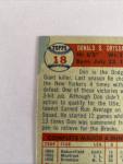 1957 Topps Don Drysdale #18 Rookie Card