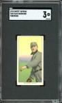 1909-11 T206 Sam Crawford Baseball Card SGC 3