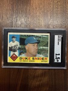 1960 Topps Duke Snider #493 Los Angeles Dodgers
