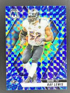 2025 Panini Mosaic Blue Ray Lewis Card