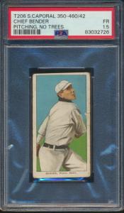 1909 T206 Chief Bender Sweet Caporal Sports Card