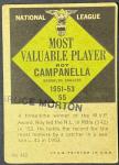 1961 Topps MVP #480 Roy Campanella Card