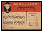1961 Fleer Connie Mack #123 Baseball Card