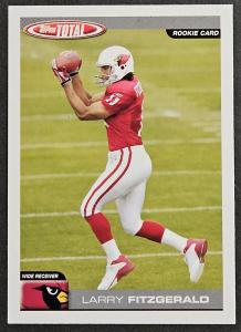 2004 Topps Total Larry Fitzgerald Rookie Card