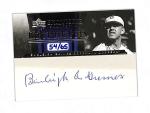 2006 Upper Deck Burleigh Grimes Autograph Card
