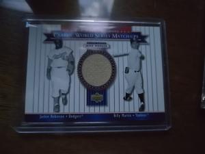 2002 Upper Deck Jackie Robinson Game Used Pants Patch