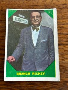 1960 Fleer Branch Rickey Baseball Card #55