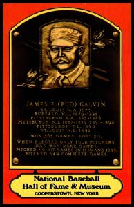 James F. Galvin Baseball Hall of Fame Postcard
