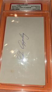 Luke Appling Signed HOF Autograph Index Card