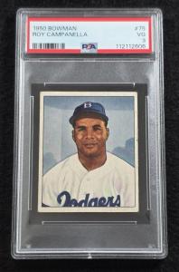 1950 Bowman Roy Campanella Card, PSA 3