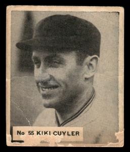 1936 World Wide Gum V355 Kiki Cuyler Baseball Card