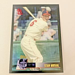 2025 Topps Archives Stan Musial Black Foil Card