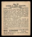 1936 World Wide Gum V355 Kiki Cuyler Baseball Card