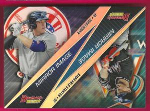 2015 Bowman Best Aaron Judge & Giancarlo Stanton Refractor