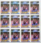 1984 Donruss Mickey Rivers Texas Rangers Card Lot