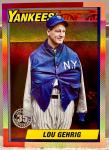 2025 Topps Lou Gehrig Jersey #U90-14 Orange 4/25