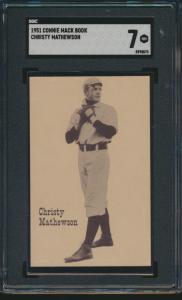 1951 Connie Mack Christy Mathewson Sports Card SGC 7