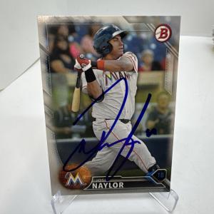Josh Naylor Autographed 2016 Bowman Rookie Card