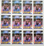 1984 Donruss Mickey Rivers Texas Rangers Card Lot