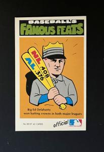 1972 Fleer Big Ed Delahanty Baseball Card #38