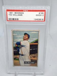 1951 Bowman Ted Williams Card #165 Red Sox