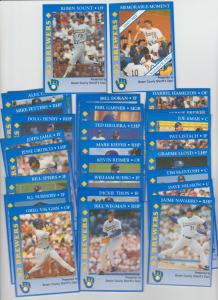1993 Milwaukee Brewers Police Card Set with Yount