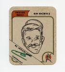 Kid Nichols Green Signed Pesque Hueso Card