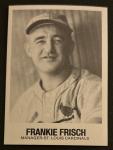 1979 Frankie Frisch Cardinals Manager Baseball Card