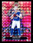 Josh Allen 2024 Panini Mosaic Camo Pink Card