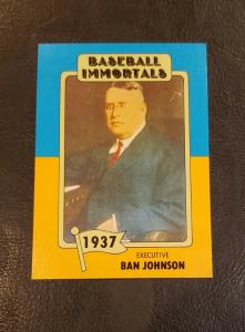 Baseball Immortals #7 Ban Johnson Card
