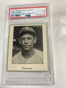 1947 Ted Lyons Sports Exchange PSA 5 Miniature