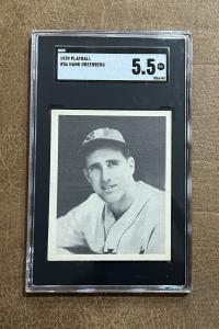 1939 PlayBall Hank Greenberg Card SGC 5.5