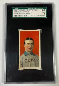 1909-11 Piedmont Frank Chance Red Background Card