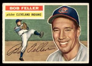 1956 Topps Baseball Bob Feller #200 Card