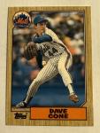 David Cone 1987 Topps Traded Baseball Card
