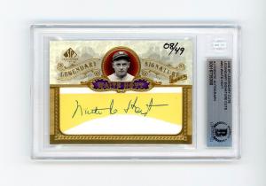 Waite Hoyt 2006 SP Legendary Cuts Auto Card