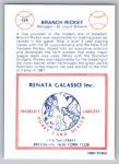 1977-84 Galasso TCMA Branch Rickey Card #124