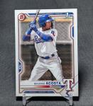 Maximo Acosta 2021 Bowman Rookie Card #BP-7