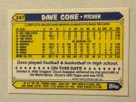 David Cone 1987 Topps Traded Baseball Card