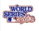 1983 World Series Patch - Orioles Phillies Vintage