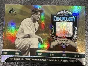 2006 Upper Deck Lou Gehrig Chronology Platinum SP 32/99