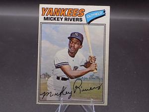 Mickey Rivers 1977 Topps Baseball Card #305